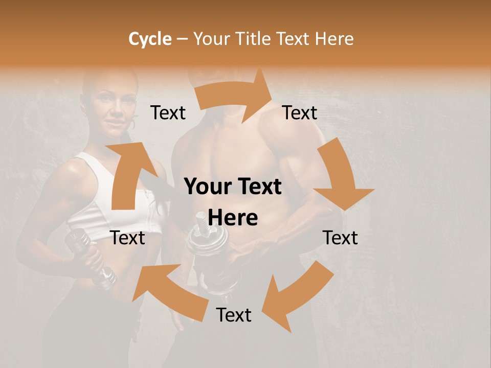Fitness Male Couple PowerPoint Template