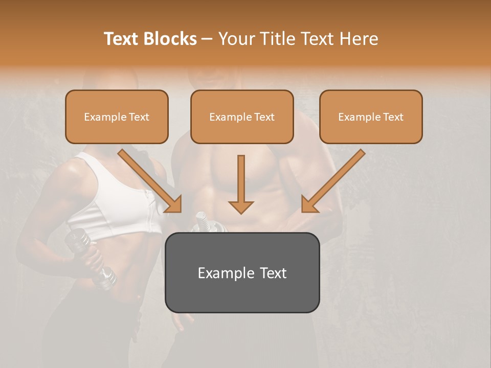 Fitness Male Couple PowerPoint Template