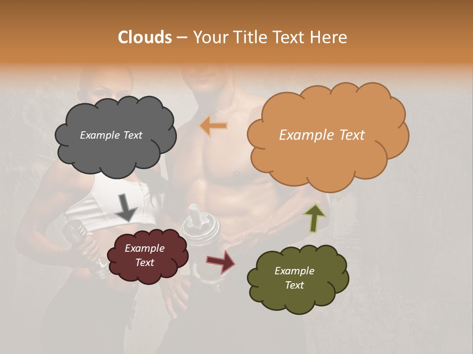 Fitness Male Couple PowerPoint Template