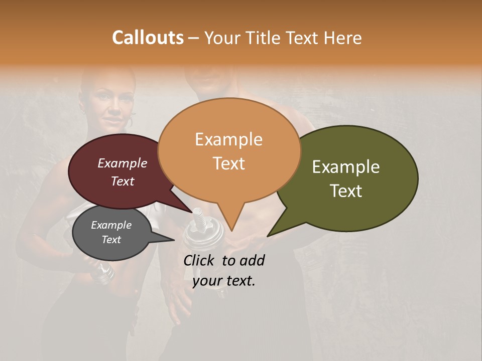 Fitness Male Couple PowerPoint Template