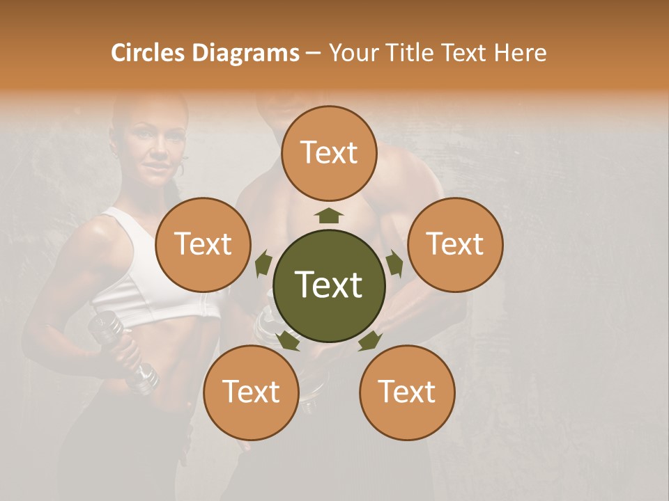 Fitness Male Couple PowerPoint Template