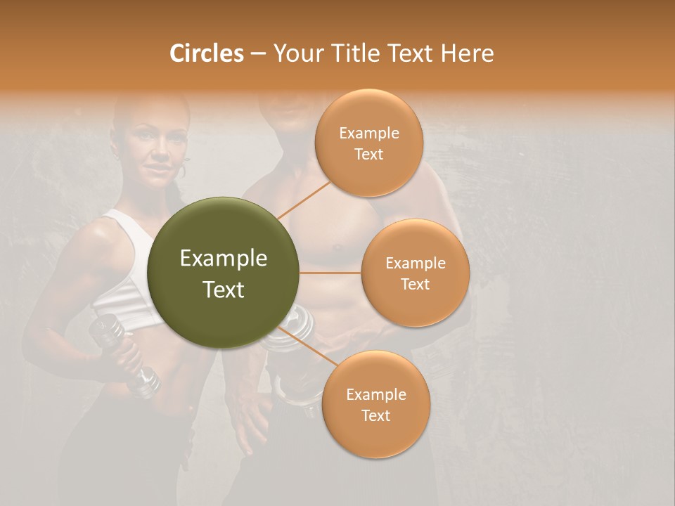 Fitness Male Couple PowerPoint Template