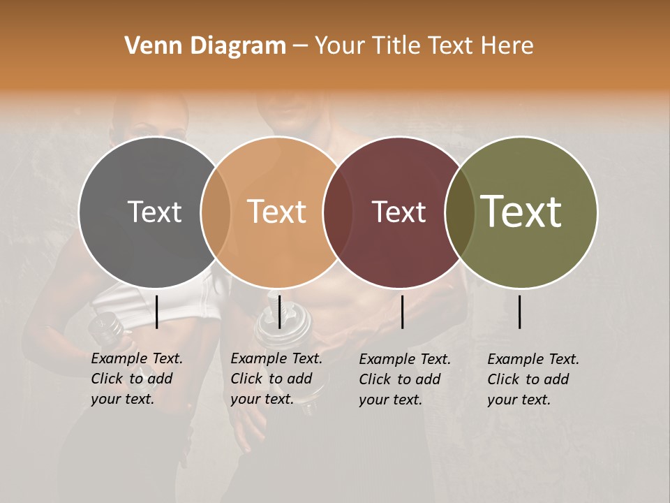 Fitness Male Couple PowerPoint Template