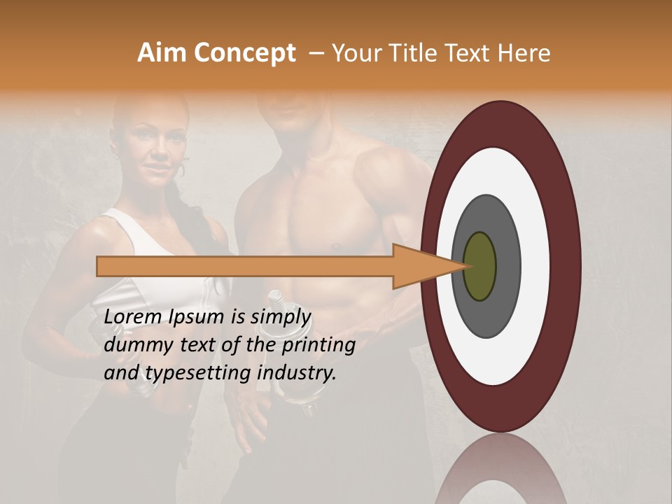 Fitness Male Couple PowerPoint Template