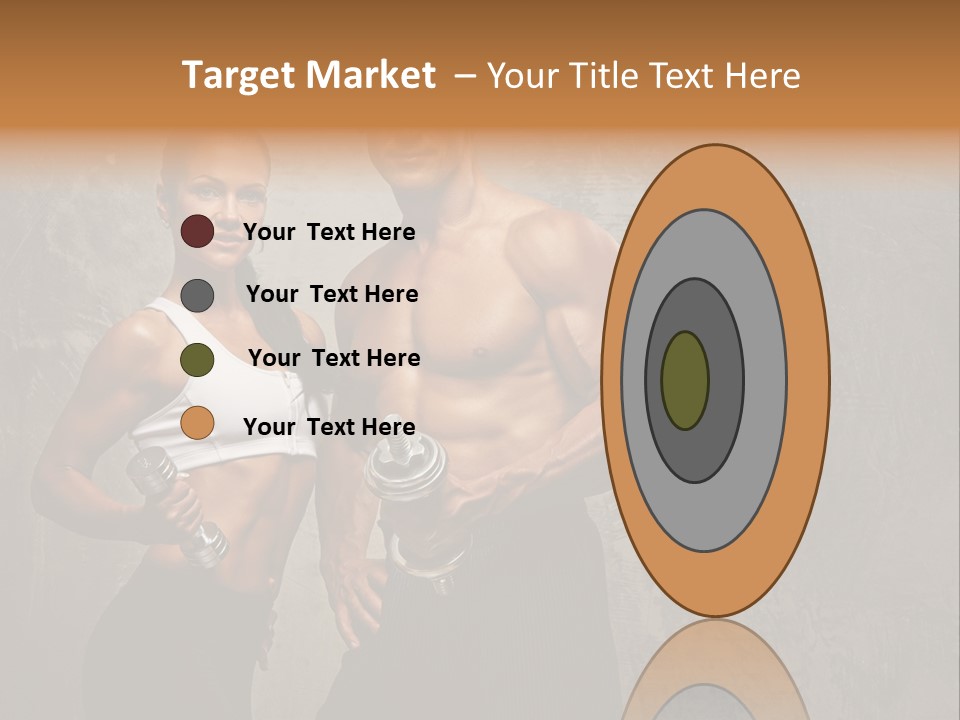 Fitness Male Couple PowerPoint Template