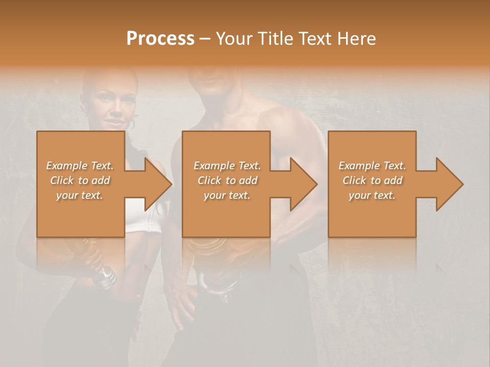 Fitness Male Couple PowerPoint Template