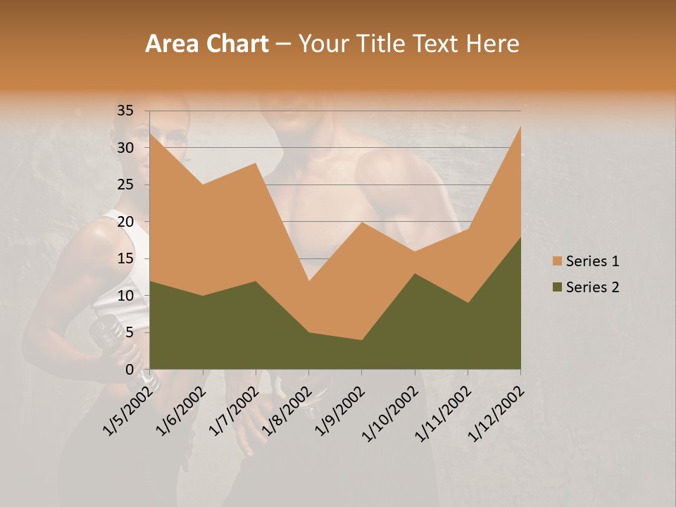 Fitness Male Couple PowerPoint Template