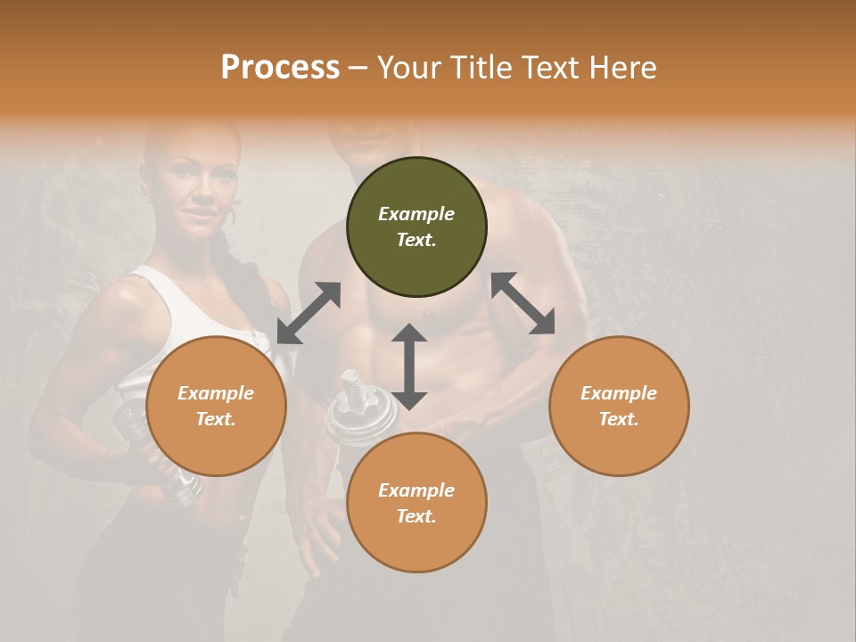 Fitness Male Couple PowerPoint Template