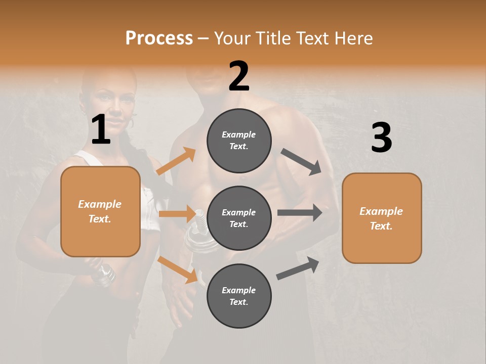 Fitness Male Couple PowerPoint Template