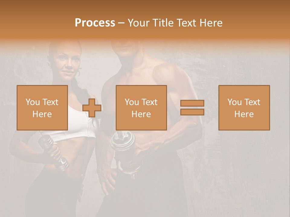 Fitness Male Couple PowerPoint Template