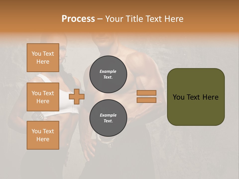 Fitness Male Couple PowerPoint Template