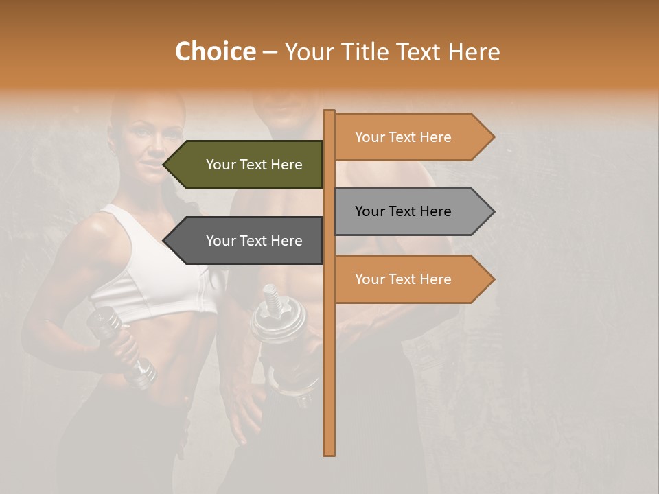 Fitness Male Couple PowerPoint Template
