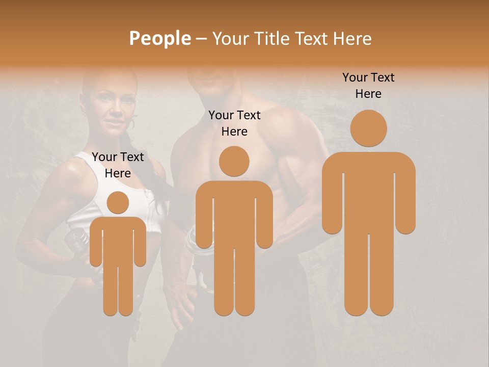 Fitness Male Couple PowerPoint Template