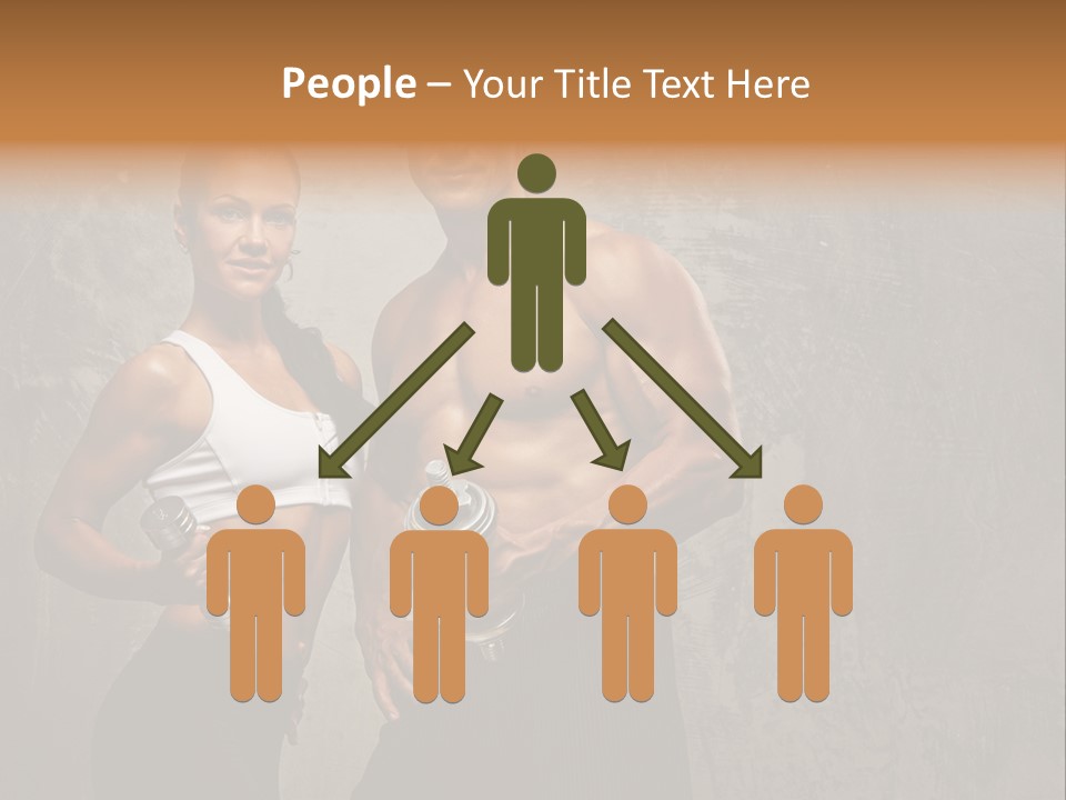 Fitness Male Couple PowerPoint Template