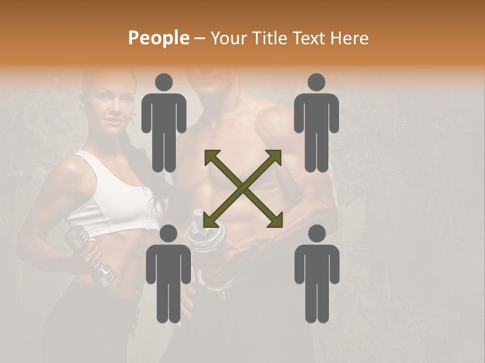 Fitness Male Couple PowerPoint Template