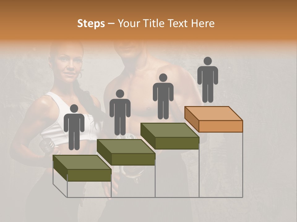 Fitness Male Couple PowerPoint Template