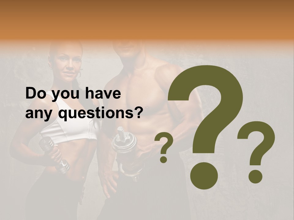 Fitness Male Couple PowerPoint Template