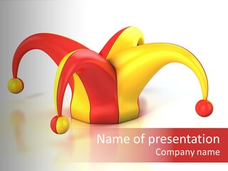 Theatrical Sad Fun PowerPoint Template