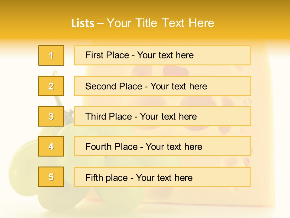 Breakfast Fresh Edam PowerPoint Template