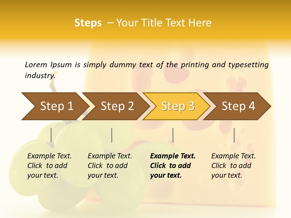 Breakfast Fresh Edam PowerPoint Template