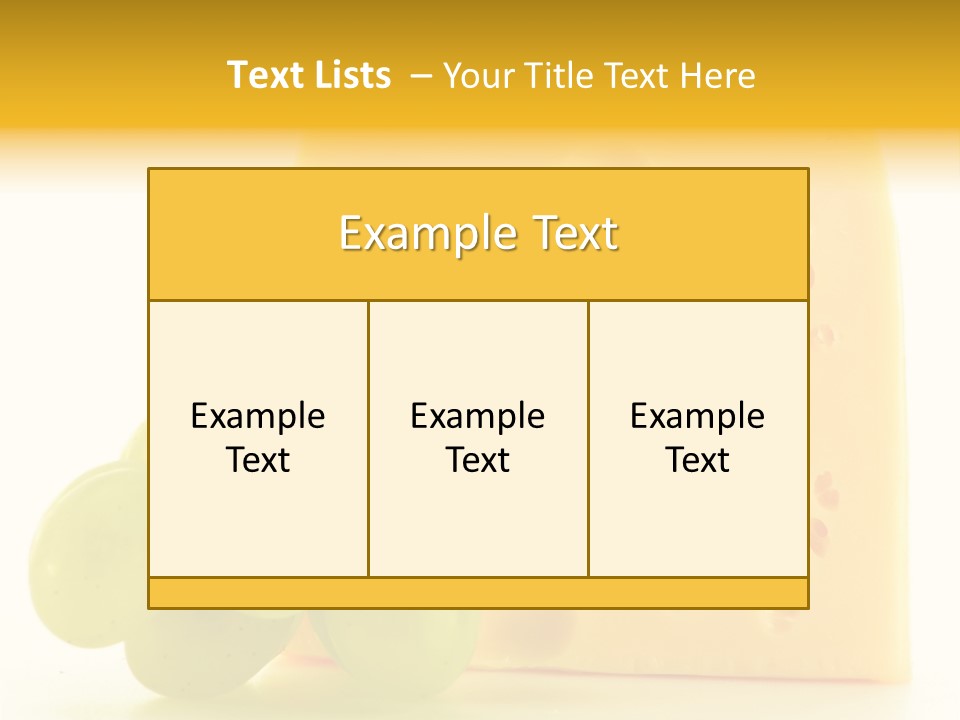 Breakfast Fresh Edam PowerPoint Template