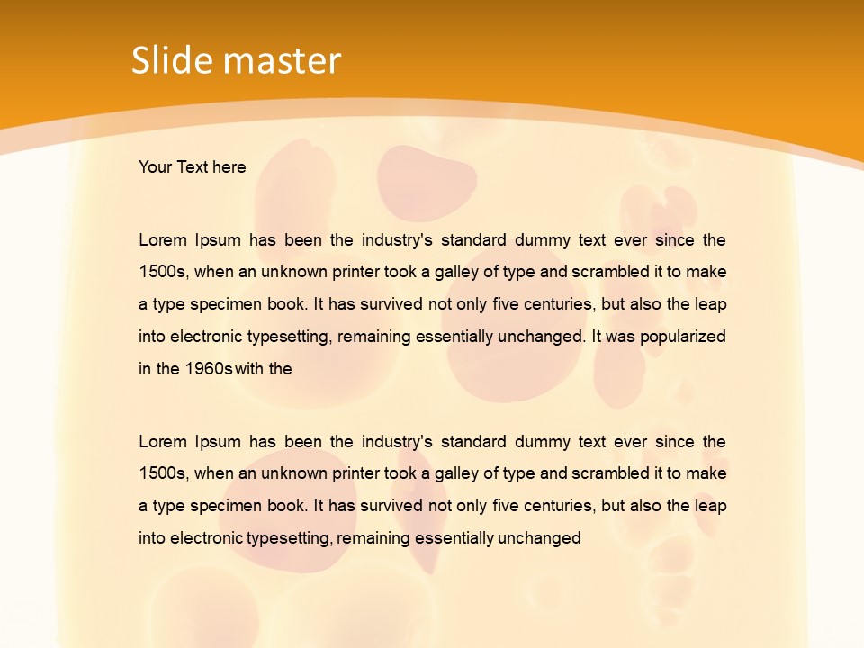 Breakfast Food Appetizer PowerPoint Template