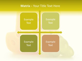 White Slice Appetizer PowerPoint Template
