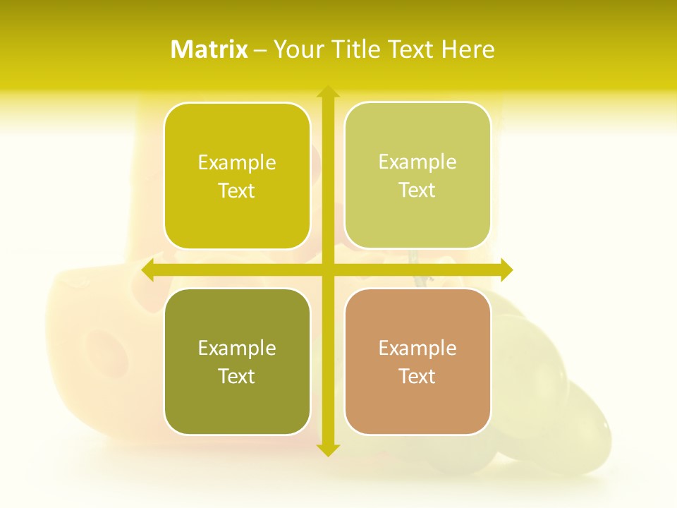 White Slice Appetizer PowerPoint Template