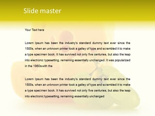 White Slice Appetizer PowerPoint Template