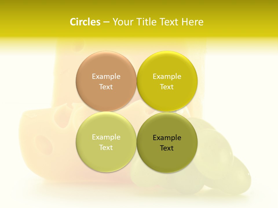 White Slice Appetizer PowerPoint Template