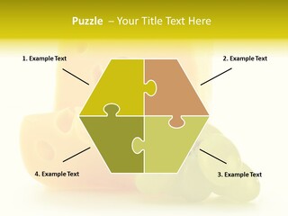 White Slice Appetizer PowerPoint Template