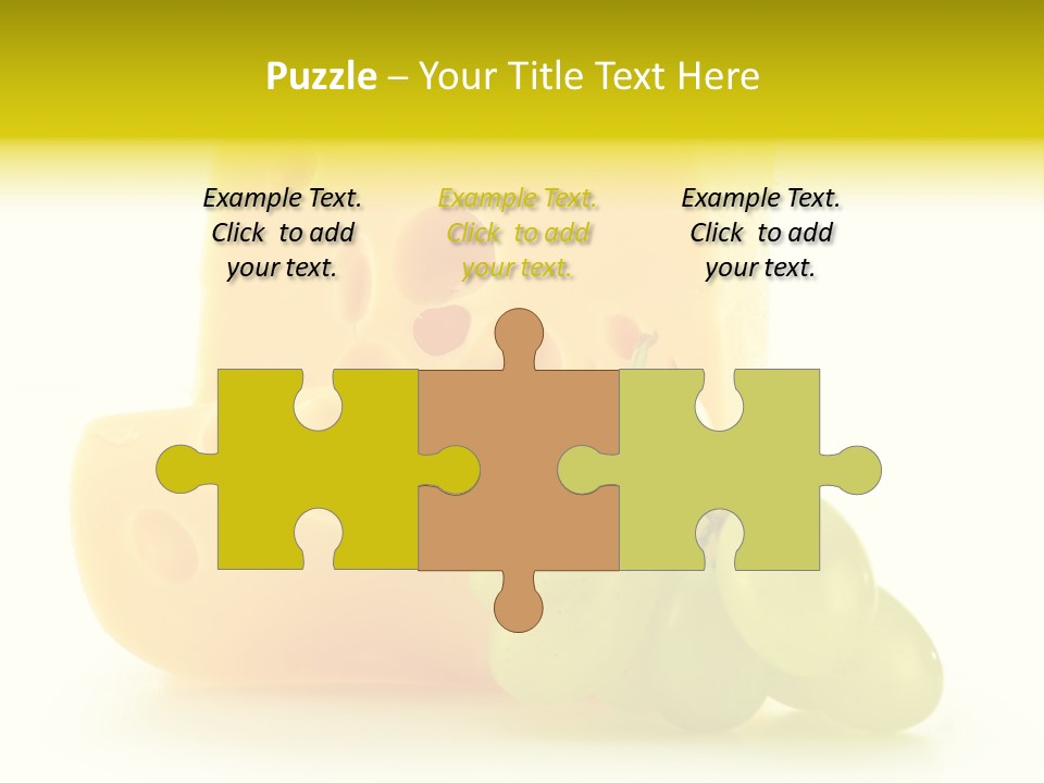 White Slice Appetizer PowerPoint Template