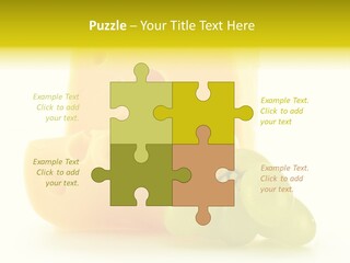 White Slice Appetizer PowerPoint Template