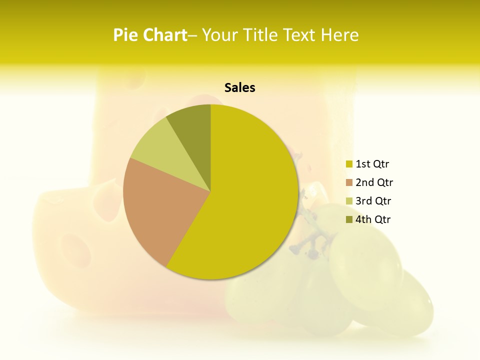 White Slice Appetizer PowerPoint Template