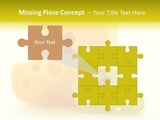 White Slice Appetizer PowerPoint Template