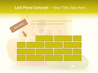 White Slice Appetizer PowerPoint Template