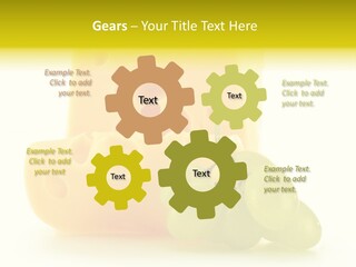 White Slice Appetizer PowerPoint Template