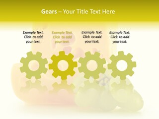 White Slice Appetizer PowerPoint Template