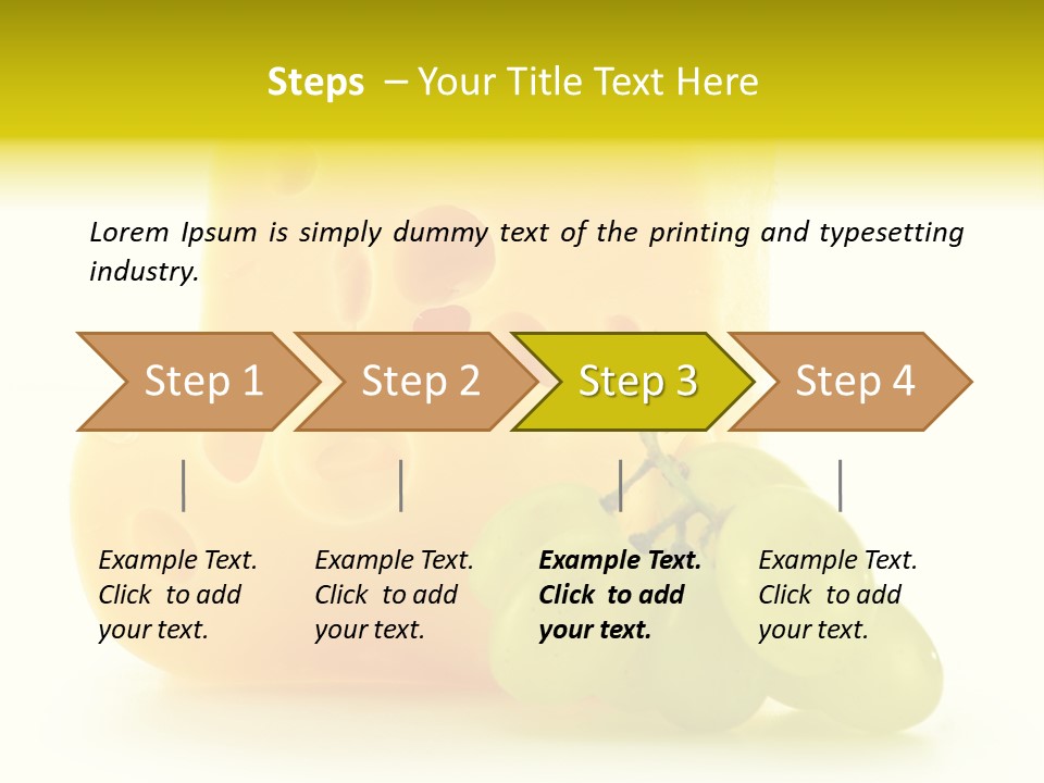 White Slice Appetizer PowerPoint Template