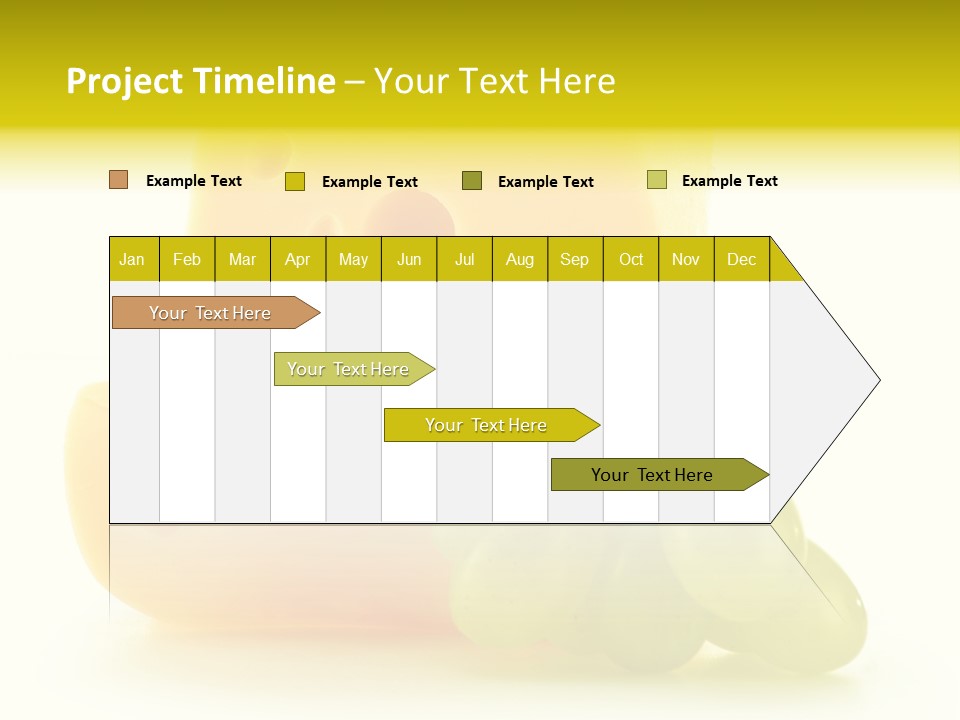 White Slice Appetizer PowerPoint Template