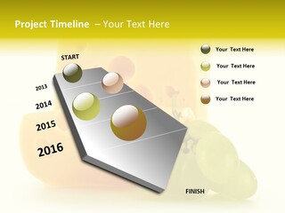 White Slice Appetizer PowerPoint Template