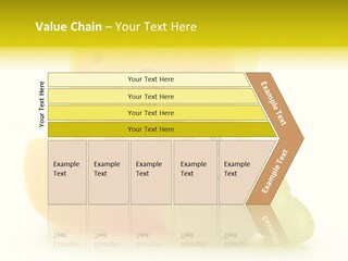 White Slice Appetizer PowerPoint Template