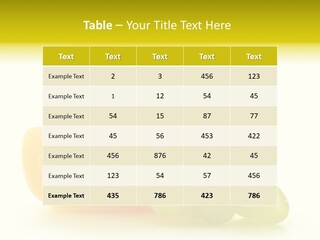 White Slice Appetizer PowerPoint Template