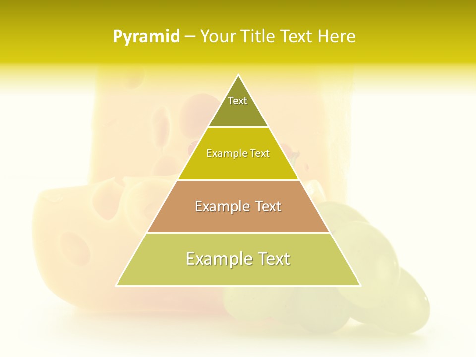White Slice Appetizer PowerPoint Template