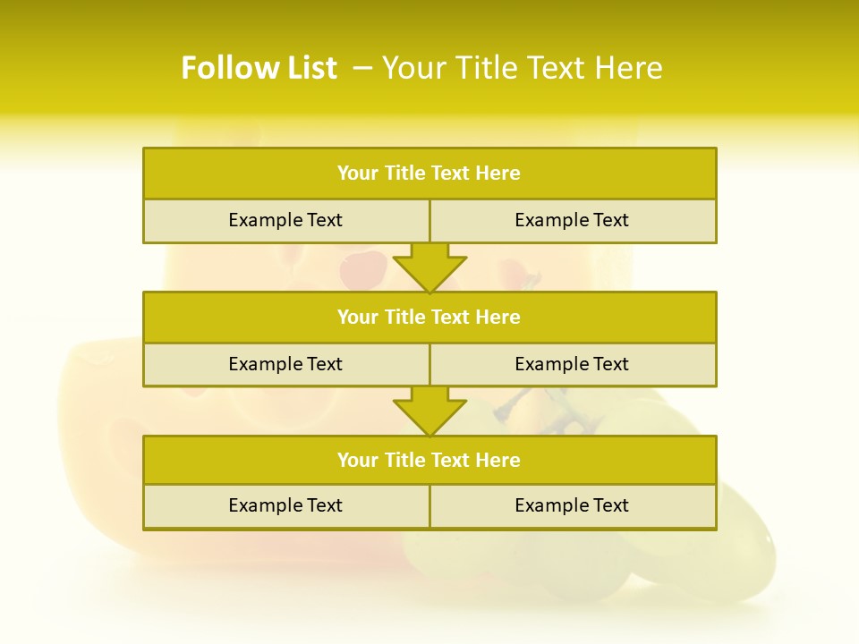 White Slice Appetizer PowerPoint Template