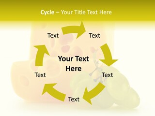 White Slice Appetizer PowerPoint Template