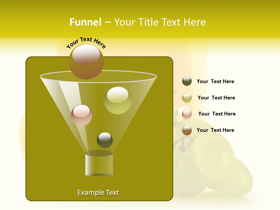 White Slice Appetizer PowerPoint Template