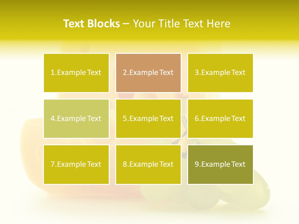 White Slice Appetizer PowerPoint Template