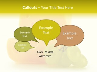 White Slice Appetizer PowerPoint Template
