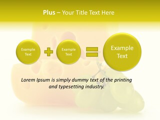 White Slice Appetizer PowerPoint Template
